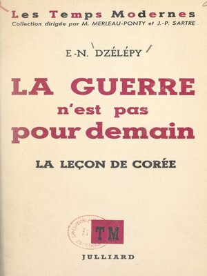 cover image of La guerre n'est pas pour demain